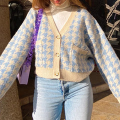 Tossy 2021 New Women’s Sweaters Cardigan Casual Streetwear Y2K Tops Pink Knitted Embroidery V Neck Jumper Cute Young Girl Spring