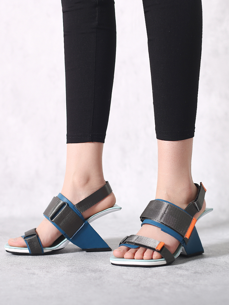 JadyRose | Wedge Heel Summer Slingback Sandal - Turquoise