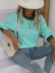 KASMERE KNIT SWEATER - TURQUOISE