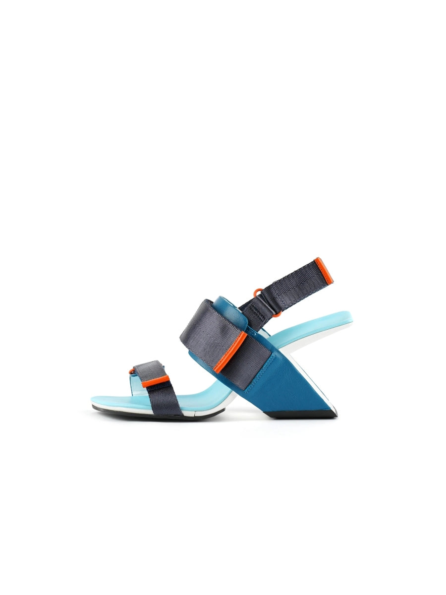 JadyRose | Wedge Heel Summer Slingback Sandal - Turquoise