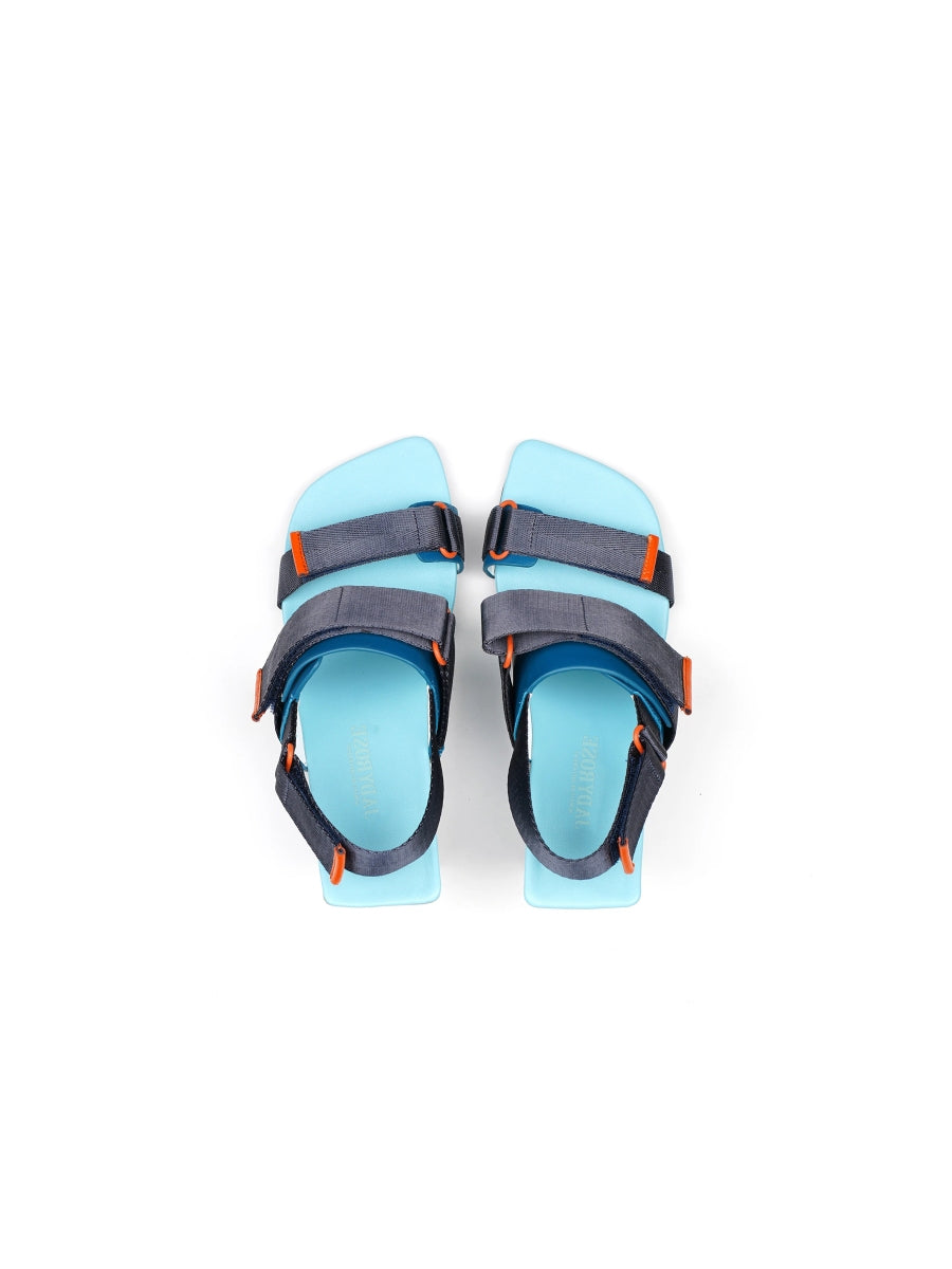 JadyRose | Wedge Heel Summer Slingback Sandal - Turquoise