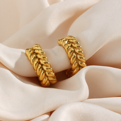 Twisted Luxe - Gold Rope Earrings