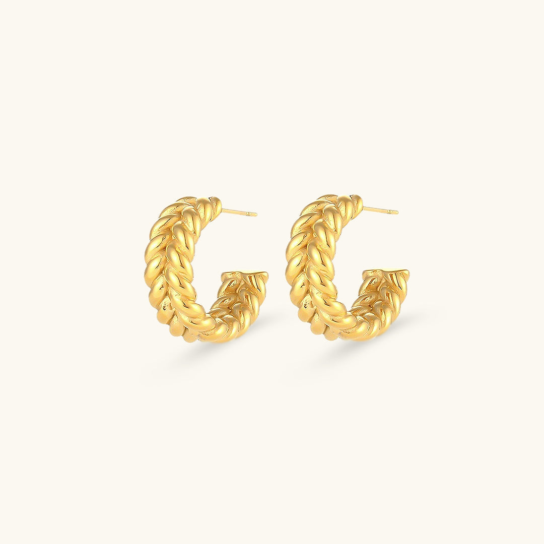 Twisted Luxe - Gold Rope Earrings