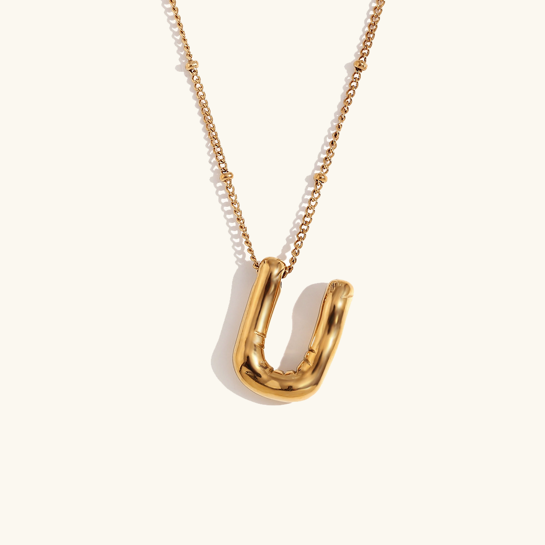 Airy Letter - Gold Initial Necklace