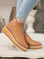 En Bloom | Eazy Platform Ankle Boot - Tan