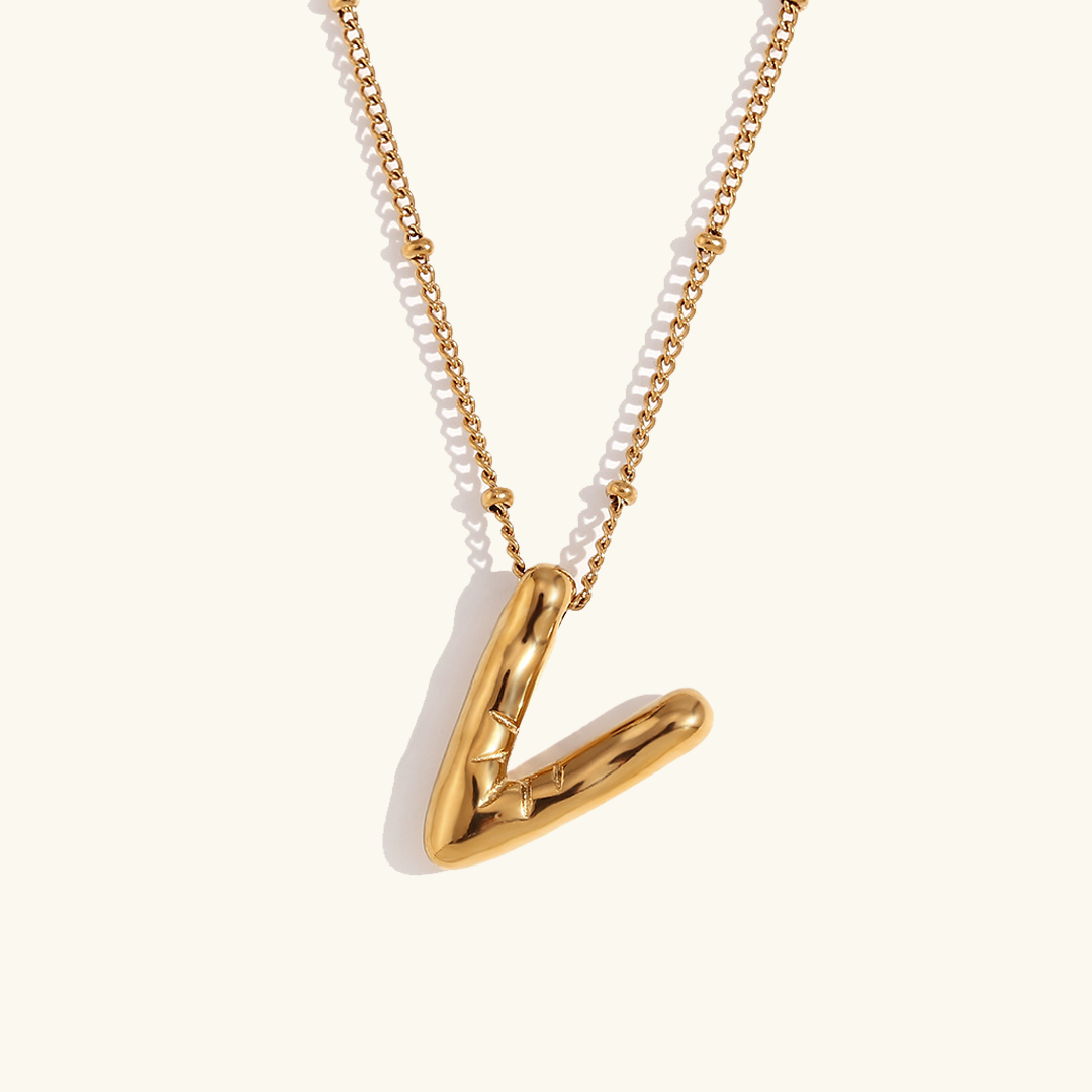 Airy Letter - Gold Initial Necklace