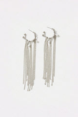 Faux Pearl Tassel Earrings