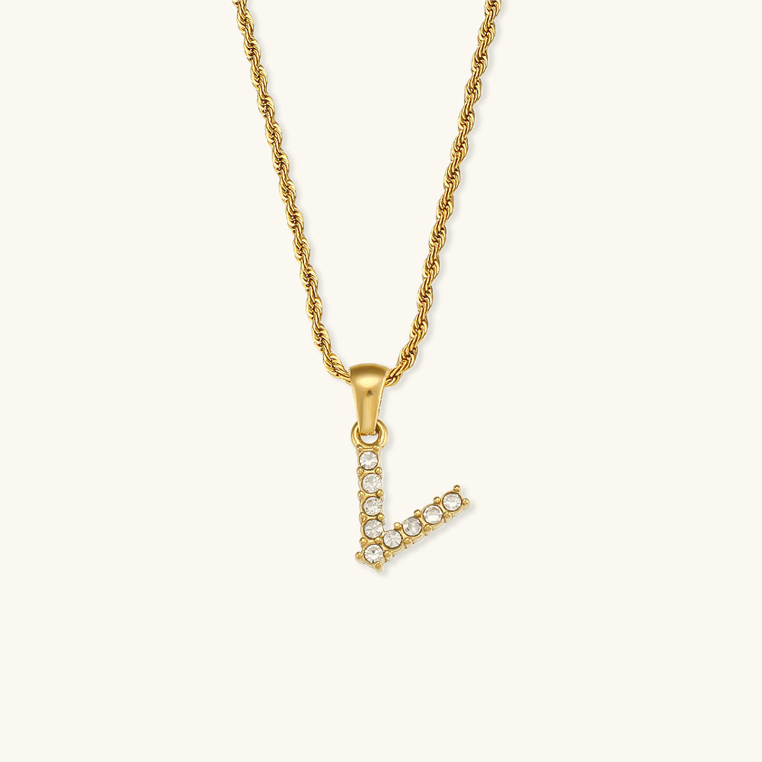 Celeste Initial Diamond Necklace