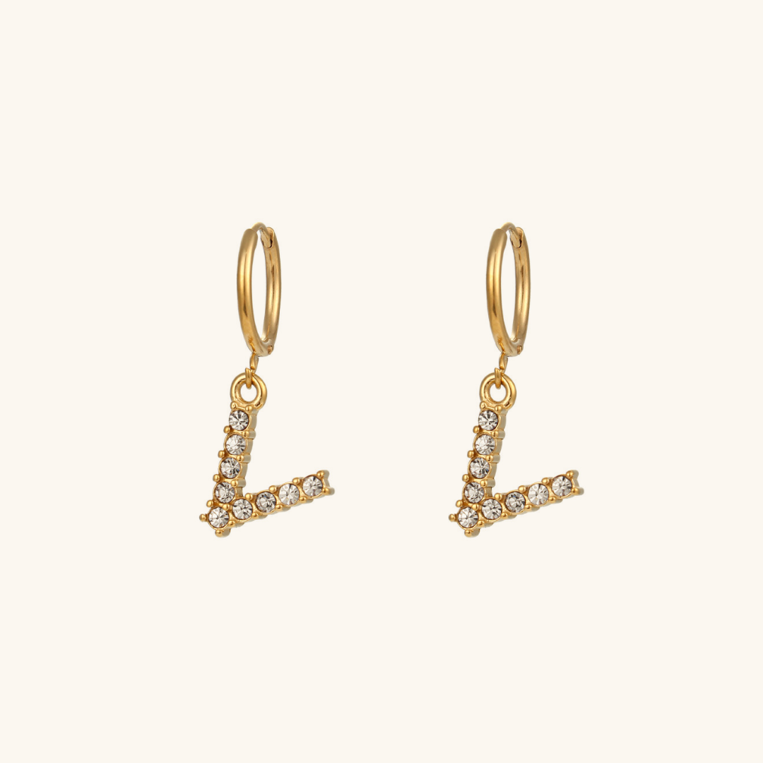 Aimee Initial Earrings