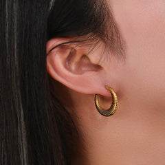 Vera Spiral Hoop Earrings