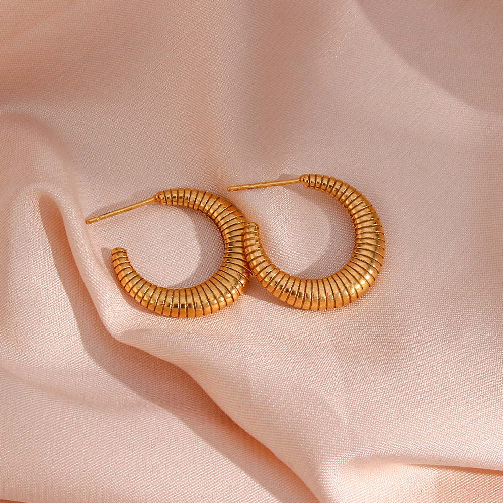 Vera Spiral Hoop Earrings