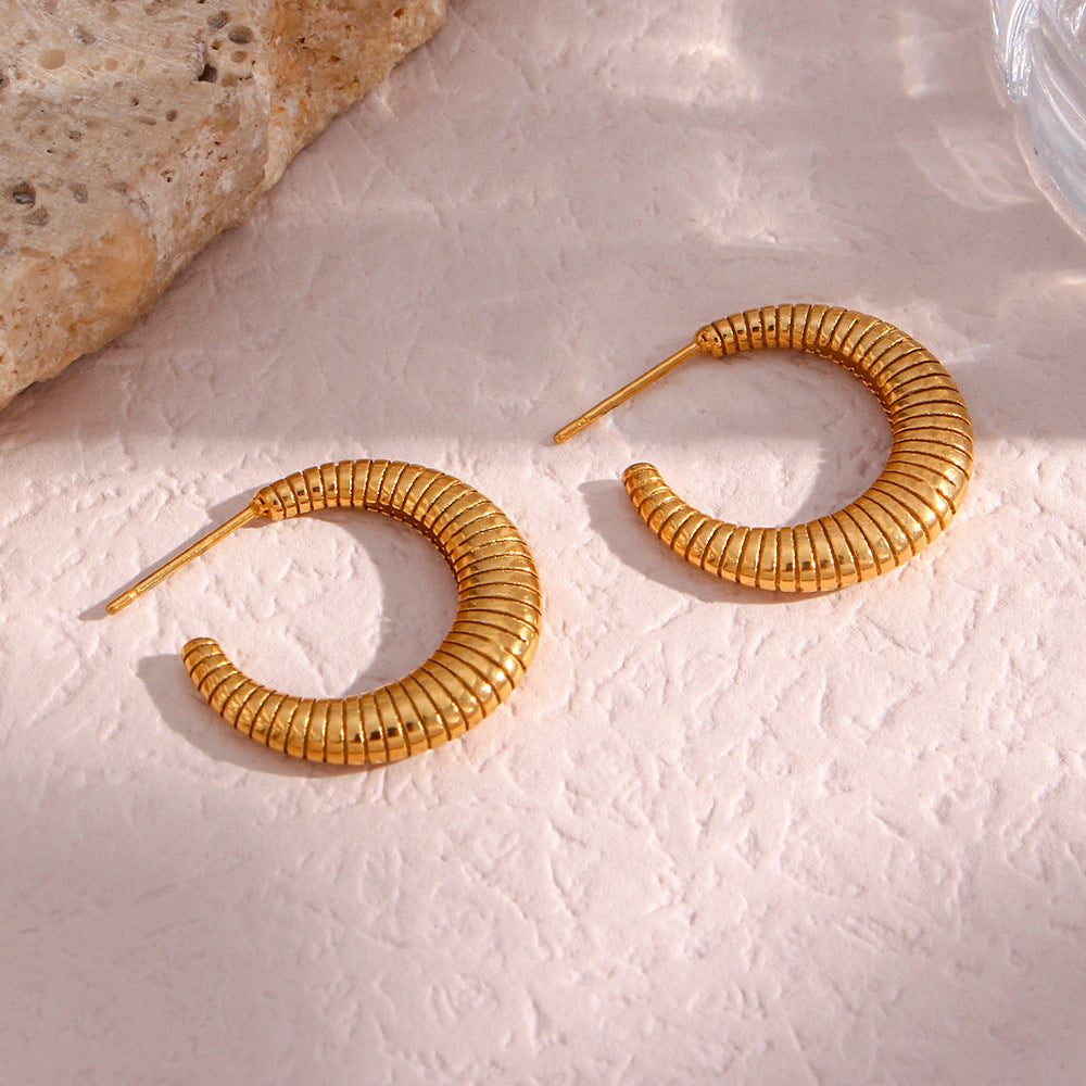 Vera Spiral Hoop Earrings