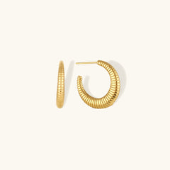 Vera Spiral Hoop Earrings