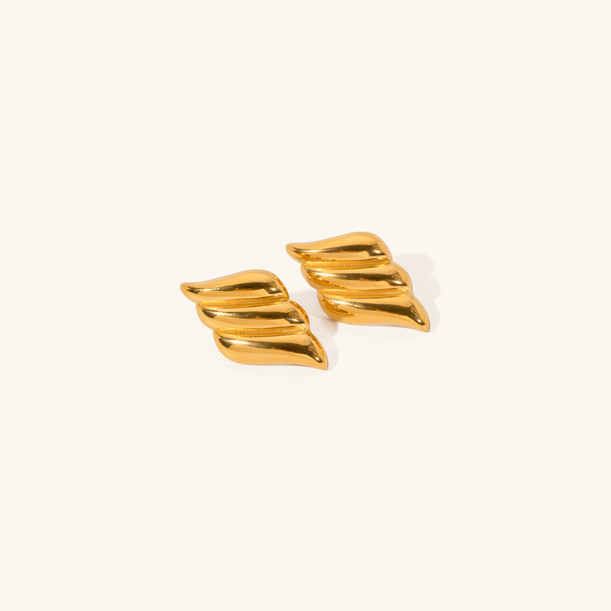 Vera Winged Gold Earrings