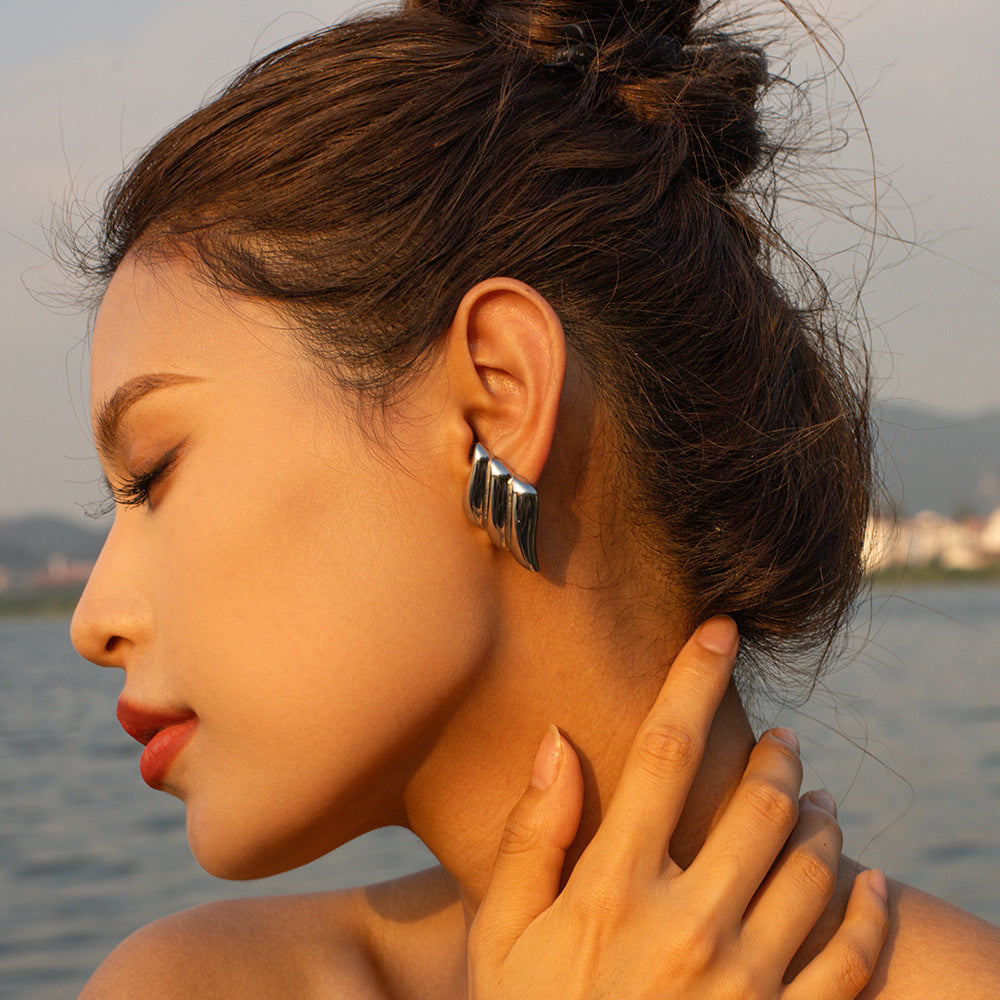 Vera Winged Gold Earrings