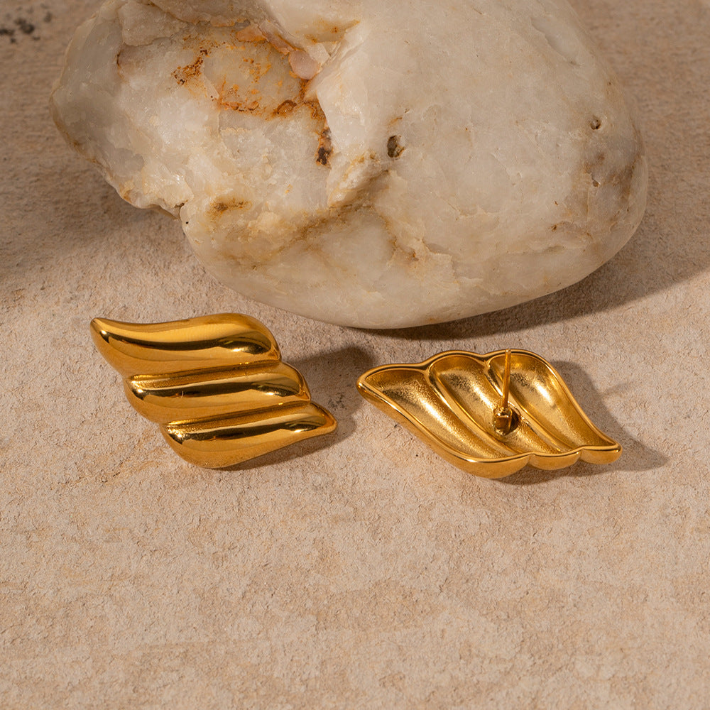 Vera Winged Gold Earrings