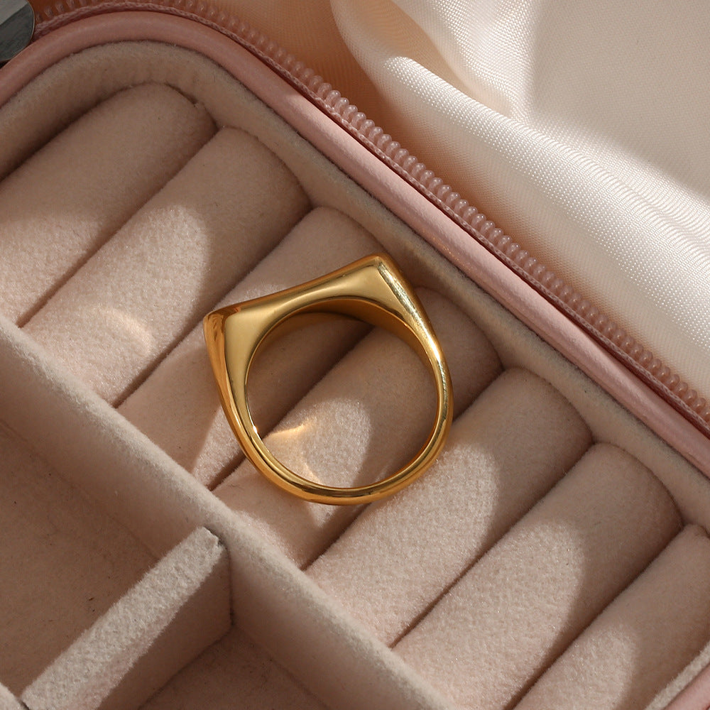 Verona Gold Statement Ring