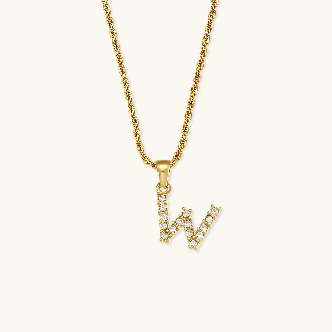 Celeste Initial Diamond Necklace