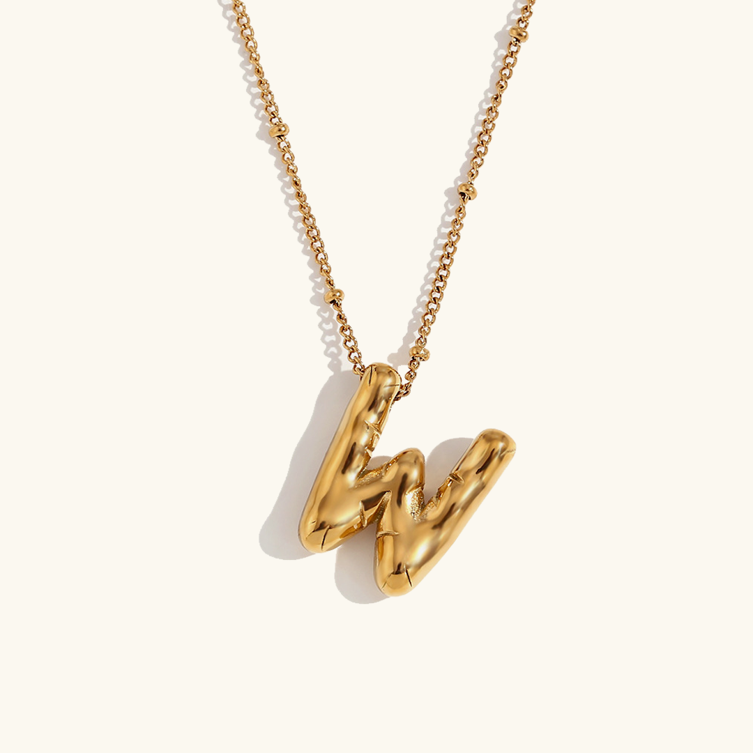 Airy Letter - Gold Initial Necklace