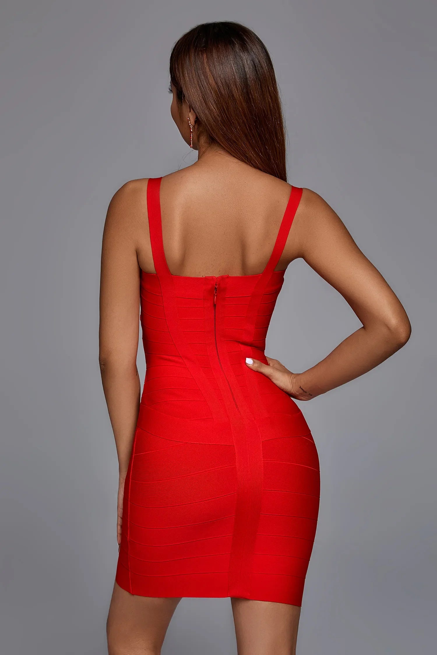 Willa Red Bandage Mini Dress