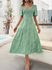 Sicily Dot Smock Midi Dress