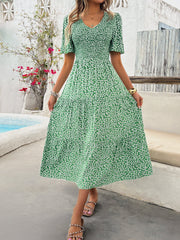 Sicily Dot Smock Midi Dress