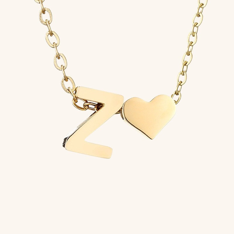 Heartfelt Initial - Gold Letter Necklace