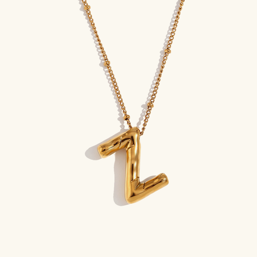 Airy Letter - Gold Initial Necklace