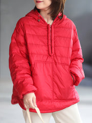 Original Solid Hooded Duck Down Coat