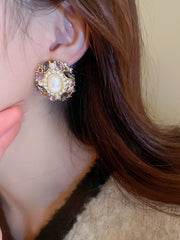 Figure Rhinestone Earrings Accessories