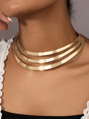 Chains Geometric Hollow Necklaces Accessories