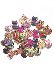 About 100Pcs Cat Buttons DIY Decoration Accessories