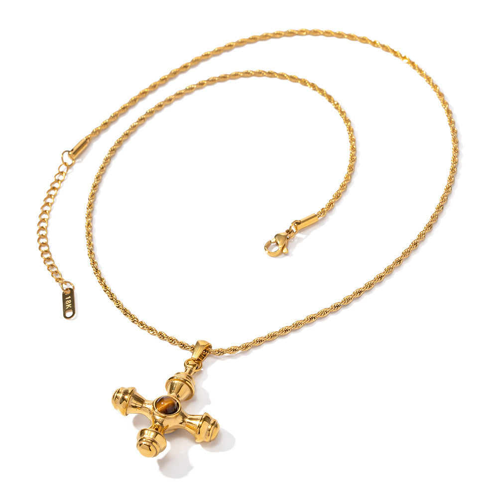 Aurelius Gold Cross Necklace