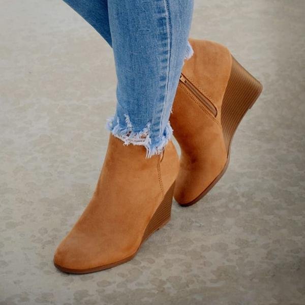 Women Daily Wedge Booties