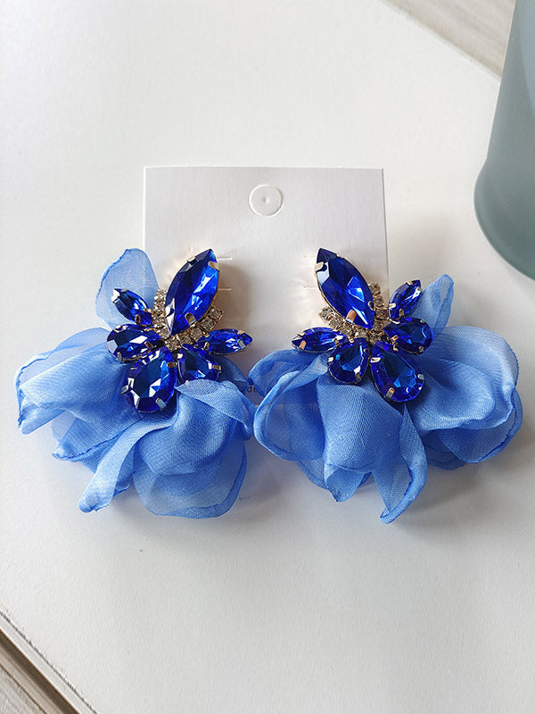 Flower Shape Drop Earrings