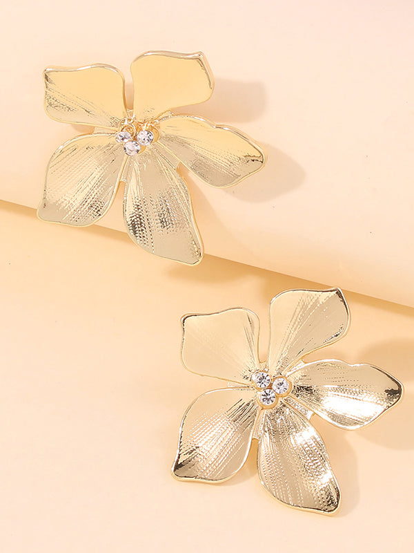 Flower Shape Drop Earrings