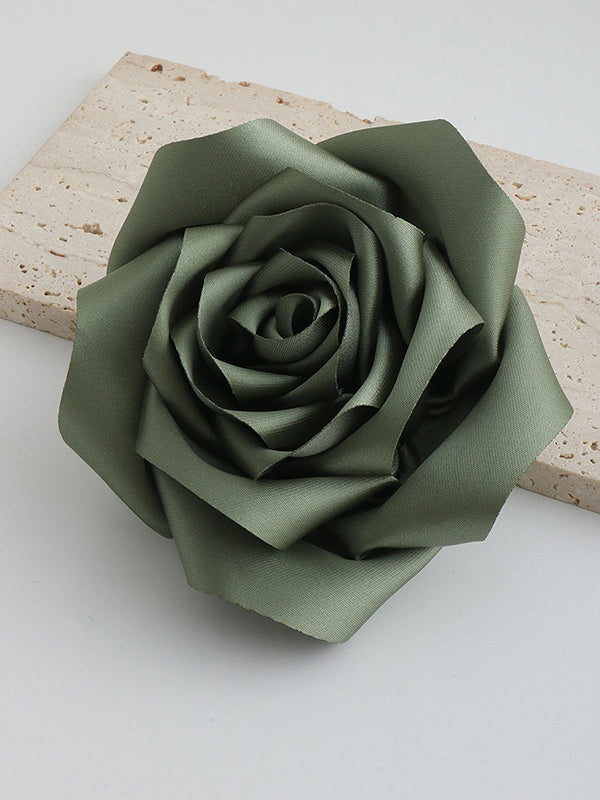 Flower Shape Solid Color Brooch Accessories