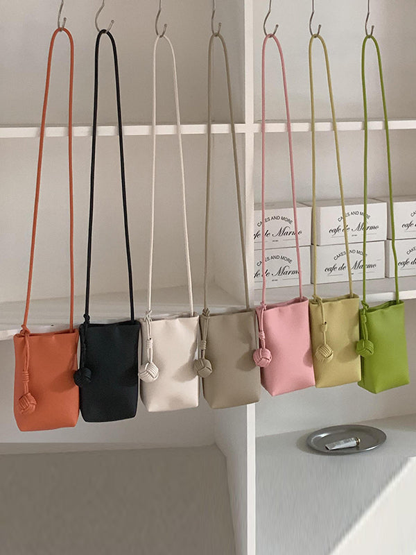 Solid Color Split-Joint Mini Bags Crossbody Bags Handbags