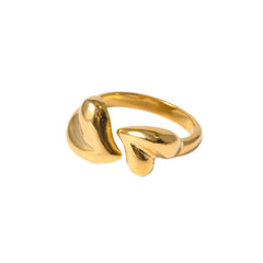 Aurelia - Gold-Plated Heart Ring