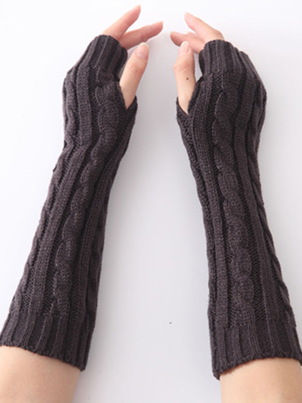 Jacquard 5 Colors Knitting Sleevelet