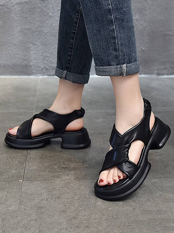 Open Toe Platform Shoes Sandals