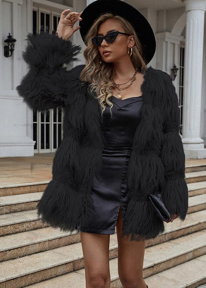 Luxe Furry Coat - Winter Glamour Edition