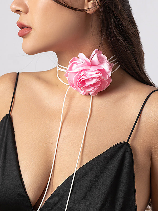 Flower Shape Dainty Necklace Necklaces Accessories