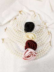 Adjustable Chains Three-Dimensional Flower Necklaces Accessories