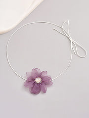 Flower Shape Rhinestone Split-Joint Necklaces Accessories