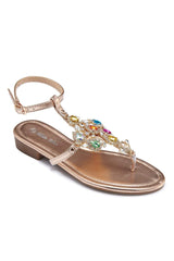 Antonia Rhinestone Decor Sandals