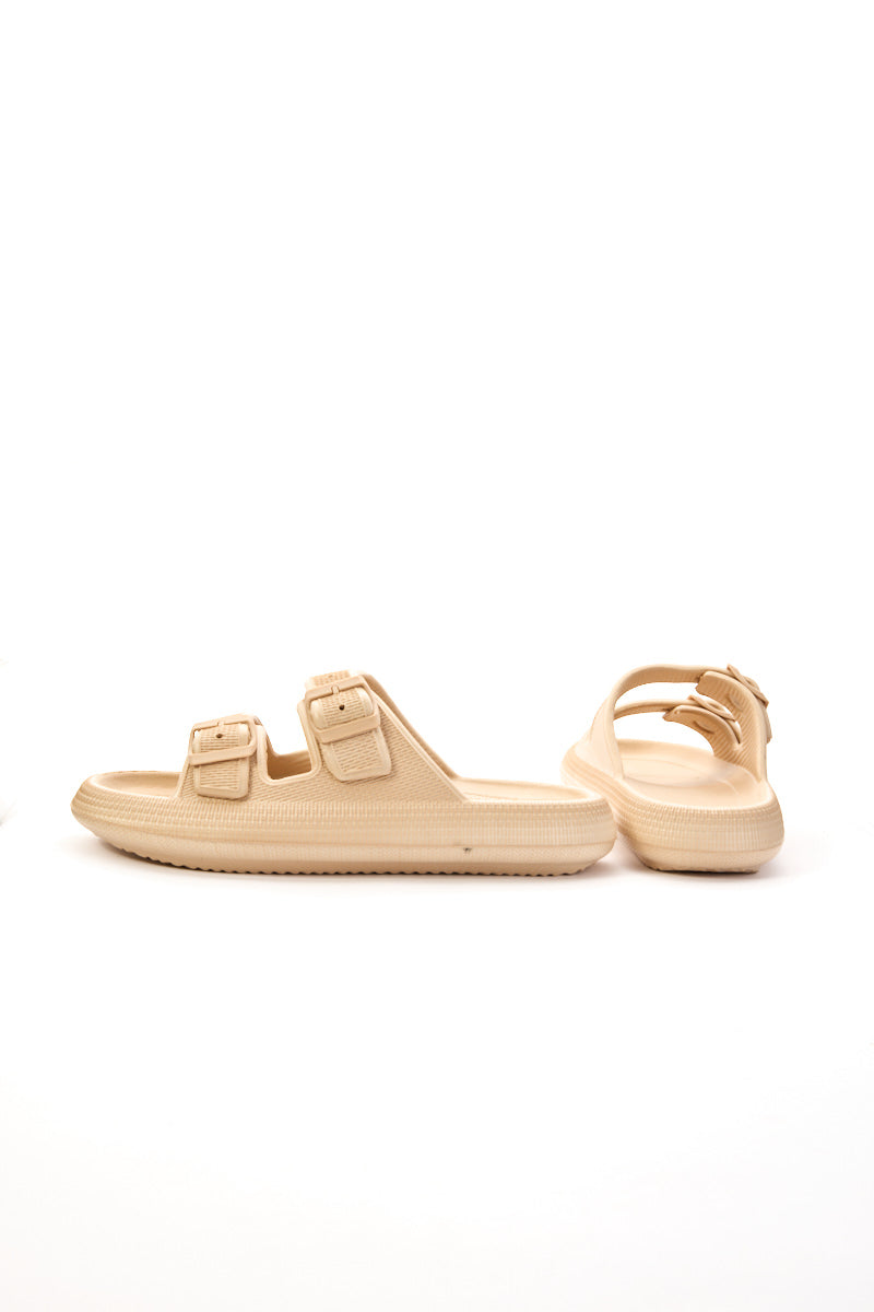 Maibulun | Marshmallow Step Double Strap Sandal - Apricot