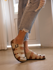 MAIBULUN | Summer Picnic Cut-Out Clog - Apricot