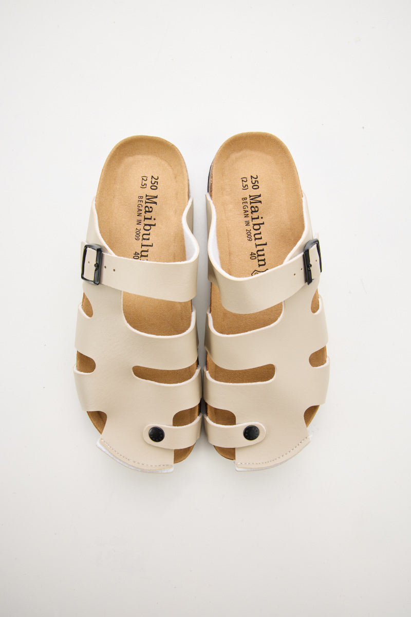 MAIBULUN | Summer Picnic Cut-Out Clog - Apricot