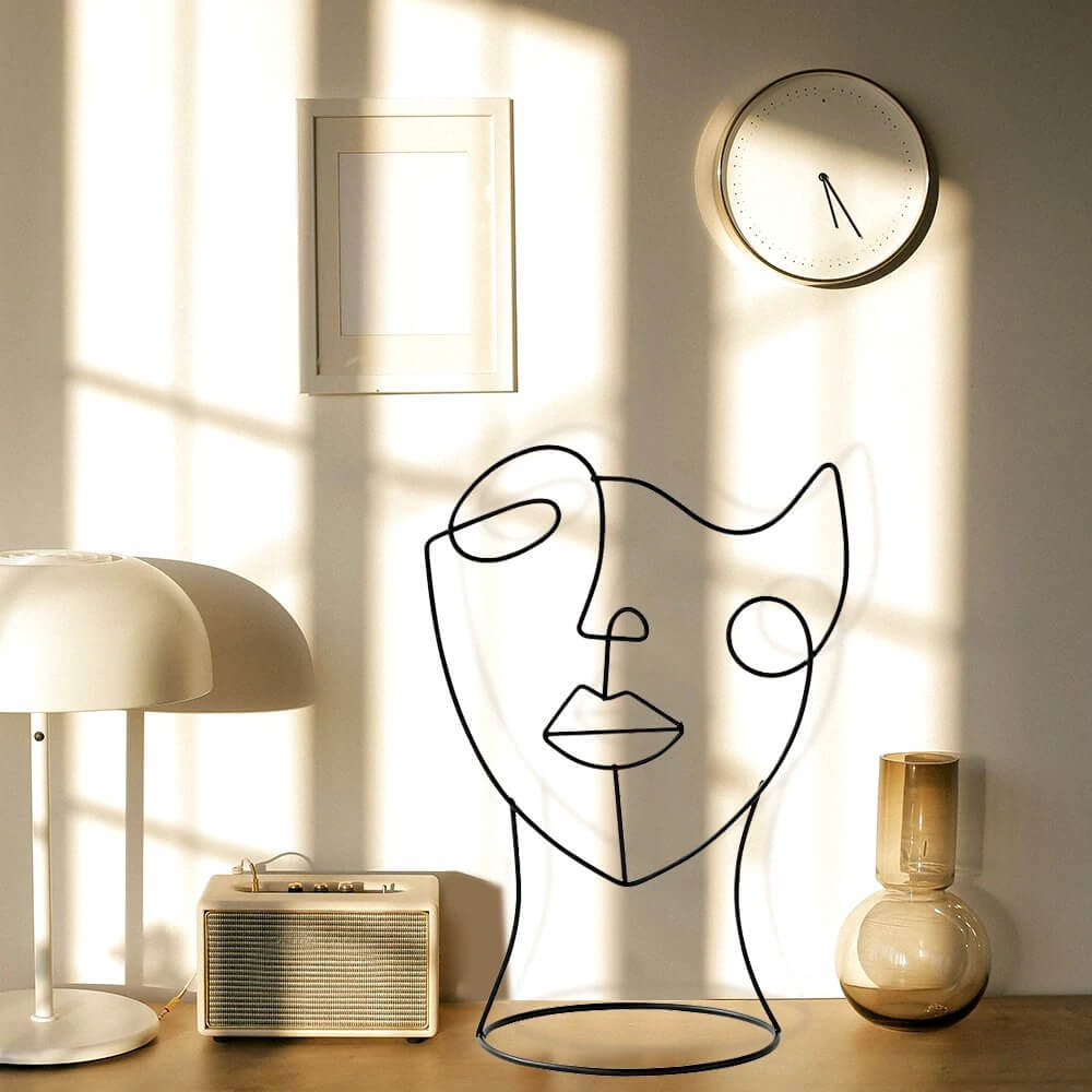 Modern Abstract Face Figure